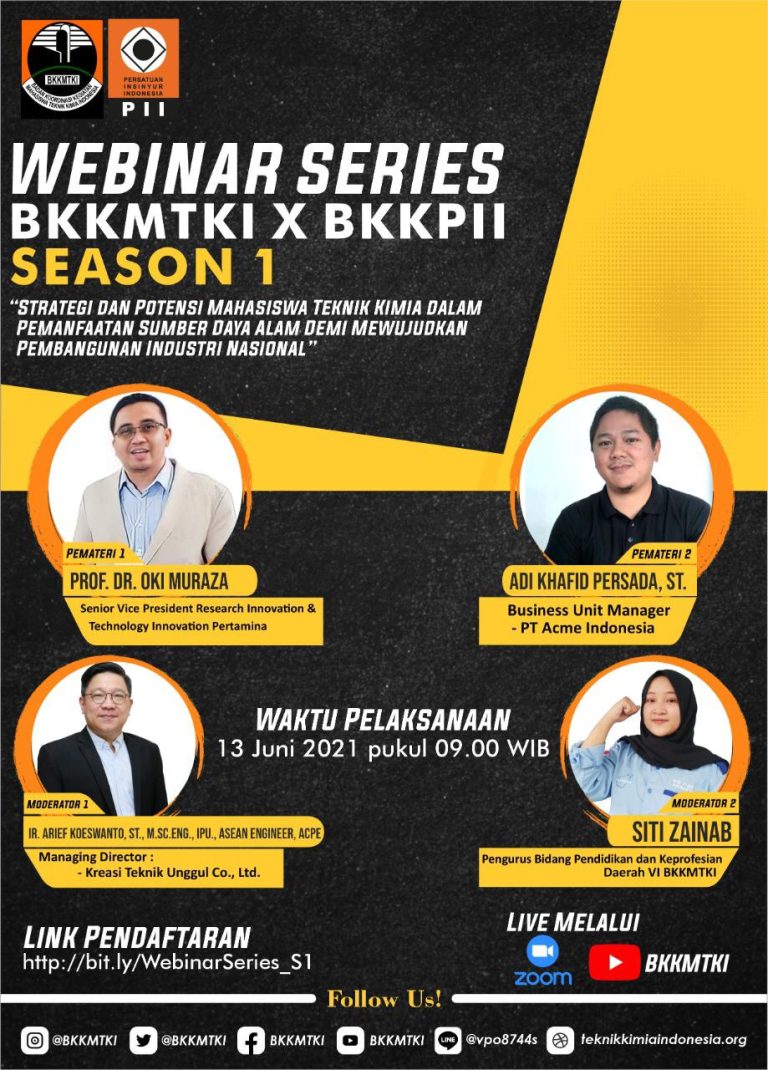 Adi Khafidh Persada from PT Acme Indonesia as a Speaker in Webinar Series by BKKMTKI and BKKPII